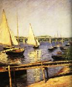 Gustave Caillebotte Sail Boats at Argenteuil oil painting reproduction